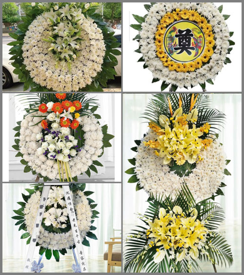 四川成都大邑县蔡场镇树德村花圈速递